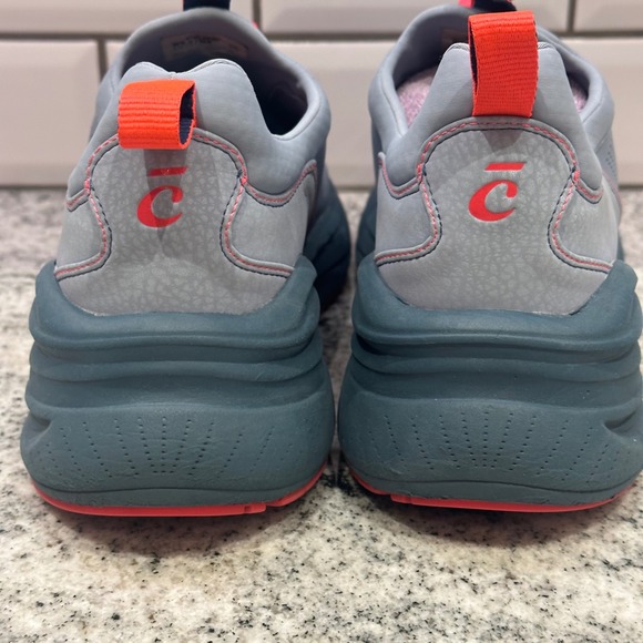 Clove Women Gray Orange Lace Sneakers Nursing Athletic Support‎ Shoes W 9.5 M 8 - Picture 4 of 9